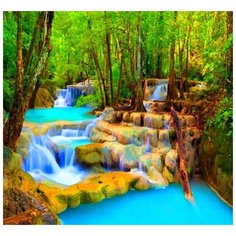 Алмазная мозаика на подрамнике 40х50см (круглые стразы, полная выкладка) ZX8528 New World