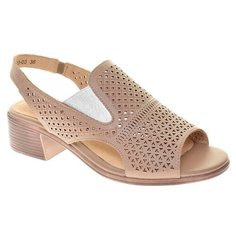 Босоножки Shoiberg женские летние, размер 39, цвет коричневый, артикул 482-07-03-03