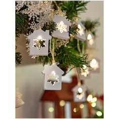 Гирлянда «деревянные домики» на батарейках 1.65 метра Navigator