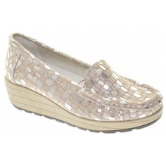 Мокасины Shoiberg женские демисезонные, размер 41, цвет бежевый, артикул S07-05-01-04