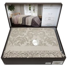 Покрывало Pupilla ELIZ 220x240 (Темно-бежевый) 100% хлопок