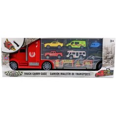 Машинка "Автовоз" инерционный 40см + 6 машинок. Tong DE