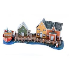 3D-пазл Zilipoo 3D Рыбацкая пристань (589-D), 27 дет.