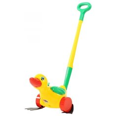 Игрушка каталка Полесье Утёнок с ручкой 7925