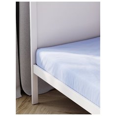 Простыня на резинке Cloud factory 140х200 голубого цвета