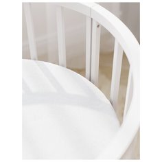 Простыня на резинке Cloud factory 75х75 белого цвета