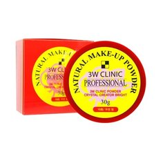 3W Clinic Пудра рассыпчатая Natural Make-Up Powder 10 transparent pearl