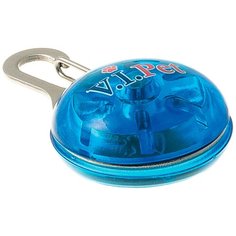 Маячок на ошейник круглый большой V.I.Pet, синий (1 шт) Zoo One