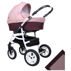 Коляска детская Smile Line Serenade 20 F 3 в 1, цвет 24 баклажан+т.розовый