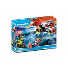 Конструктор Playmobil Спасение дайверов с помощью дрона PM70143