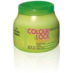 BES Маска для волос MIDOPLA COLOUR LOCK Мидопла лечебная 1000 мл / профессиональная Итальянская косметика для волос