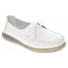 Мокасины Shoiberg женские демисезонные, размер 39, цвет белый, артикул S32-16-01
