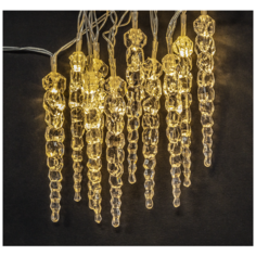 Гирлянда «сосульки прозрачные» на батарейках 1.65 метра Navigator