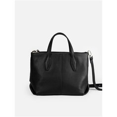 Сумка сэтчел AFINA 591, натуральная кожа, черный