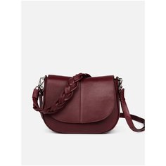 Сумка кроссбоди AFINA 596, натуральная кожа, вишневый