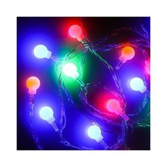 Гирлянда электр. нить, 3м, 14LED, с насадкой "Шар 15 мм", мультицвет, 8 реж, 220В сноу БУМ Сноубум
