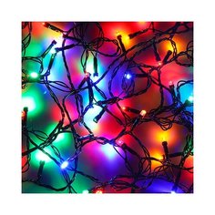 Гирлянда электрическая вьюн 9м, 100 LED, мультицвет, 8 реж, темный провод, 220В сноу БУМ Сноубум