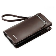 Мужской стильный портмоне-кошелек MyPads с визитницей и органайзером (коричневый)