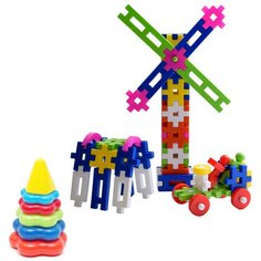 Конструктор Karolina toys Малыш-2 + Пирамида малая 40-0046