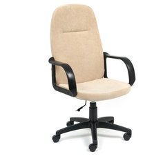 Кресло для персонала TETCHAIR LEADER флок, бежевый, 7