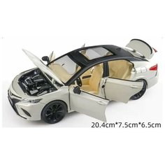 Машинка металлическая инерционная "Toyota Camry" 21 см (1:24) (белый) XLG
