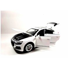 Машинка металлическая инерционная Audi Q8 (белая) XLG
