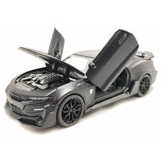 Машинка металлическая инерционная Шевроле Камаро 1:24 (черный) XLG