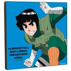 Картина постер для интерьера Рок ли в в стиле поп- арт / Наруто. Аниме. Манга / Декор квартиры, комнаты, детской, офиса THE Gallery