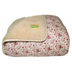 Одеяло из овечьей шерсти Holty 010254-0201, Классика "Цветочек" Красный, 140х205 см