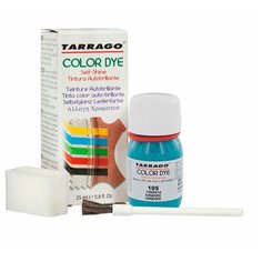 Стойкий краситель для всех видов натуральных и синтетических гладких кож Tarrago COLOR DYE, стекло, 25мл,TDC01/105 (TURQUOISE) Бирюзовый