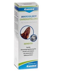 Лосьон-ополаскиватель для ушей Canina Mikrosilber Ohrenspulung (100мл)