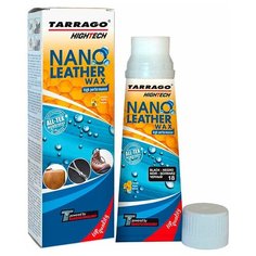 TARRAGO - Крем тюбик с губкой NANO Leather WAX, 75мл. (018 - black)