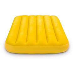 Кровать надувная детская INTEX 66803 COZY KIDZ, флок, цвет желтый, 157х88x18 см