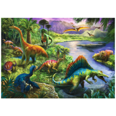 Пазлы 200 деталей " Хищные динозавры" Trefl