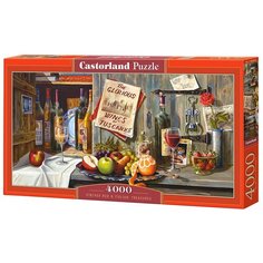 Пазлы 4000 деталей панорама "Натюрморт"Вино и фрукты" CastorLand