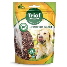 Лакомство для собак Triol "Мраморные кубики из говядины", 70 г