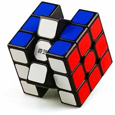 Кубик Рубика бюджетный классический QiYi (MoFangGe) 3x3x3 Sail W, black