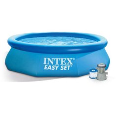 Надувной бассейн INTEX Easy Set 305х305х61см 3077л, фил.-насос 1250л/ч (28-118)
