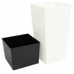 Кашпо Prosperplast напольное Urbi Square 32.5 х 32.5 х 61 см белый