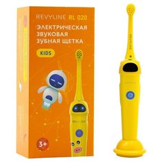 Электрическая звуковая зубная щетка Revyline RL 020 детская желтая