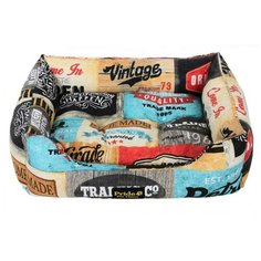 Лежак для кошек и собак Pride Кантри разноцветный 70х60х23 см