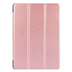 Чехол-обложка MyPads для Huawei Honor Pad V6 (KRJ-W09) Il Sottile тонкий умный кожаный на пластиковой основе с трансформацией в подставку розовый