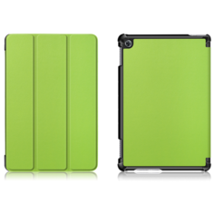 Чехол-обложка MyPads для Huawei MediaPad M5 Lite 10 (BAH2-L09/W09/AL10) тонкий умный кожаный на пластиковой основе с трансформацией в подставку зеленый
