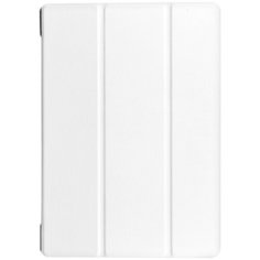 Чехол-обложка MyPads для Huawei MediaPad M3 8.4 LTE (BTV-W09/DL09) тонкий умный кожаный на пластиковой основе с трансформацией в подставку жемчужно-белый