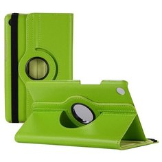 Чехол-подставка MyPads для Samsung Galaxy Tab 3 10.1 на пластиковой основе кожаный поворотный роторный оборотный с трансформацией в подставку зеленый