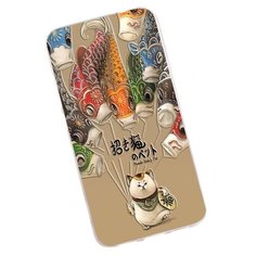 Чехол-подставка MyPads для Samsung Galaxy J3 Pro SM-J3110/ J3119 тематика Кот удачи уникальный необычный