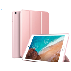 Чехол-обложка MyPads для HUAWEI MediaPad M5 Lite 8 64Gb LTE / HUAWEI MediaPad M5 Lite 8 64Gb WiFi тонкий умный кожаный на пластиковой основе с трансформацией в подставку розовое золото