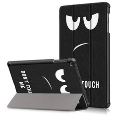 Чехол-обложка MyPads для Huawei MediaPad M3 Lite 8 (CPN-W09/AL00) тонкий умный кожаный на пластиковой основе с трансформацией в подставку (Не трогай меня)