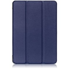 Чехол-обложка MyPads для Lenovo Tab 4 8 Plus TB-8704F/N тонкий умный кожаный на пластиковой основе с трансформацией в подставку синий