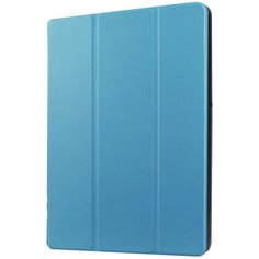 Чехол-обложка MyPads для Cube T12 тонкий умный кожаный на пластиковой основе с трансформацией в подставку синий